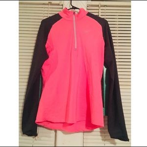 Nike dri fit running half zip